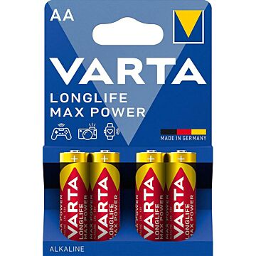 VARTA Batterie LONGLIFE Max Power AA, 4er Blister