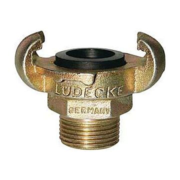 LÜDECKE  Klauen-Außengewindekupplung, DIN 3489