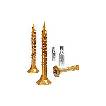 E-JET-Schraube, Senkkopf, Voll-/Teilgewinde, gelb, CAB FASTENING