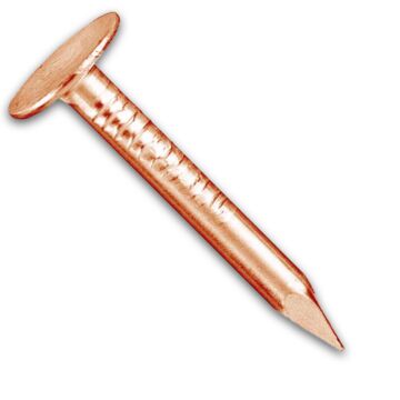 Dachpappstift/Schieferstift, DIN 1160, Kupfer, 2,5 kg Pakete, CAB FASTENING