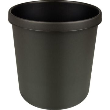 HELIT Papierkorb 18Ltr. Schwer Entflammbar / schwarz