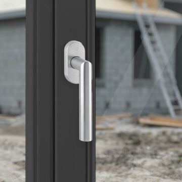 HOPPE DK-Fenstergriff,Amsterdam E0400/US956, mit ovaler Rosette,VK7x32-42, F69
