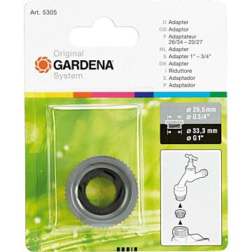 GARDENA Adapter zum Übergang IG 33,3mm auf AG 26,5mm