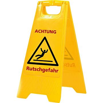 Warnschild Rutschgefahr signalgelb, CAB BETRIEB