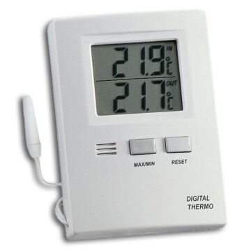 TFA Thermometer Elektrisch, Kunststoff, weiss