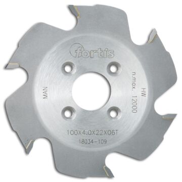HW-LAMELLEN-NUTFRÄSER 100X4,0X22 Z6W, FORTIS