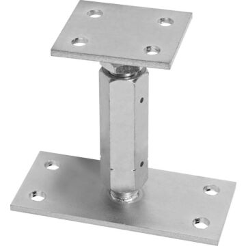 Stützenfuß Typ P, höhenverstellbar, 80x70x5,0mm, CAB FASTENING