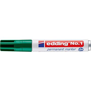 EDDING Permanentmarker No.1 1-5mm Keilspitze nachfüllbar gn (Markierstift) 