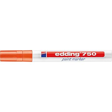 EDDING Lackmarker 750 2-4mm Rundspitze permanent orange (Markierstift) 