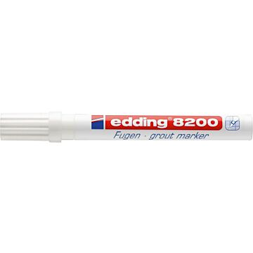 EDDING Fugenmarker 8200 2-4mm Rundspitze weiss (Markierstift) 