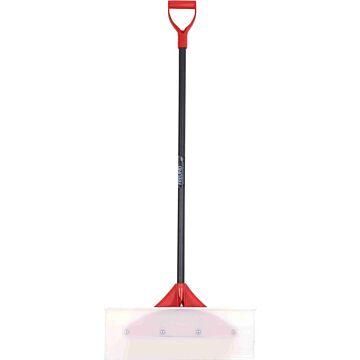 FREUND VICTORIA SnowPusher Fieberglasstiel D-Griff, Kunststoffblatt