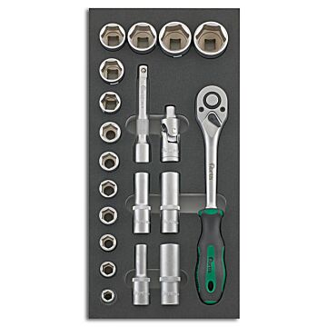 WERKZEUGMODUL 1/3 STECKSCHLÜSSEL 1/2", FORTIS