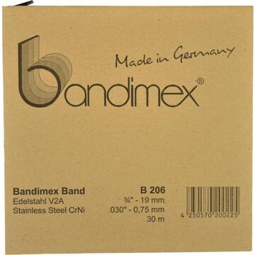 BANDIMEX Stahlband 3/8" V2A 30m