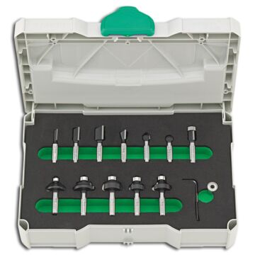 HW PROFI-SCHAFTFRÄSERSATZ 12-TEILIG, IM SYSTAINER, FORTIS