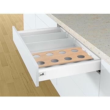 HETTICH Schubkasten-Trennelement, OrgaStripe, 9203465, Nennl.1100mm, Kunststoff weiß