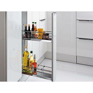 HETTICH Küchenunterschrank-Frontauszug, Classic, 9207578, 90°, rechts, silber, KB150mm