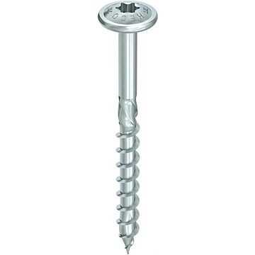 HECO Holzbauschraube TOPIX®, Tellerkopf, T-Drive, Voll-/Teilgewinde, blau verzinkt, A3K, Handelsverpackung