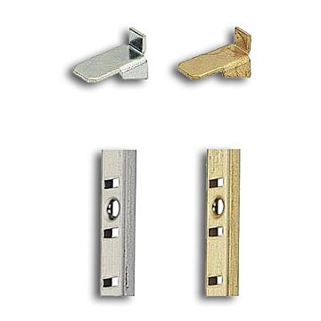 HETTICH MB-Bodenträgerschiene, für Bodenträger, Vari 47612, Stahl vernickelt