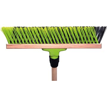 FLORAWORLD Garten- und Straßenbesen PVC-X-Borsten Elaston, 40cm mit Stiel