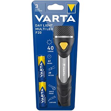 VARTA Taschenlampe Day Light Multi LED F20 mit Batterien