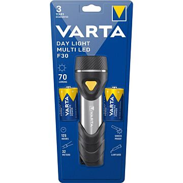 VARTA Taschenlampe Day Light Multi LED F30 mit Batterien