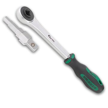 STUFENSCHLÜSSEL-SET 2-TEILIG, INKL. KNARRE 1/2", FORTIS