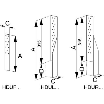 SIMPSON STRONGTIE  Zuganker HDU und HDB, 2-teilig