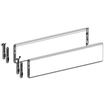 HETTICH Schubkast.-Designelement,ArciTech,9122957,NL500mm, Stahl silber pulverbeschichtet