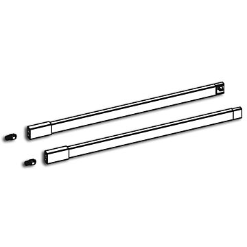 HETTICH ArciTech Set Längsreling, silber