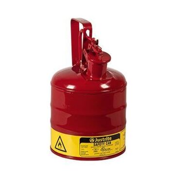 JUSTRITE SAFETY Sicherheitsbehälter Typ1 Auslösegriff 4,0l rot, auslaufsicher D184xH292 mm