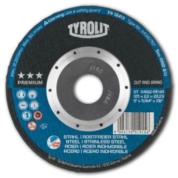 TYROLIT Trennscheibe CUT AND GRIND PREMIUM Stahl/VA