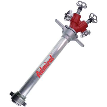 KLOTZ Standrohr DN80C 2 Abg. CC mit Ventilen, 110 cm
