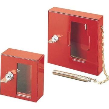 Notschlüsselkasten, mit Glasscheibe, rot, CAB BETRIEB
