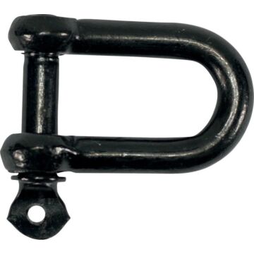 PÖSAMO  Schäkel (gerade), verzinkt, gelb/schwarz