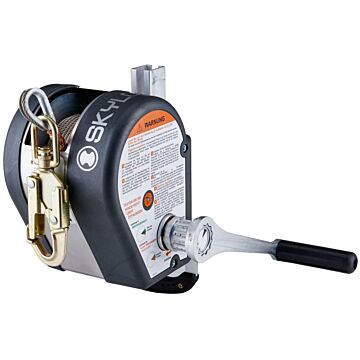 SKYLOTEC Abseilgerät Jackpod Winde 1 inkl. 18m Stahlseil/Karabiner