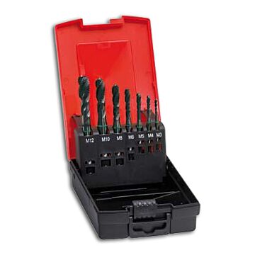 MASCHINEN-GEWINDEBOHRER DIN 371/376 C TIN M3-12 SATZ, FORMAT
