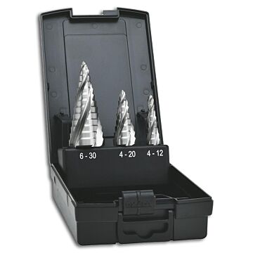 EXACT Stufenbohrer HSS Set 4-fach Spiralnute
