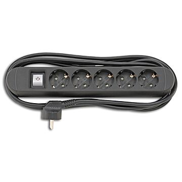STECKDOSENLEISTE 5-FACH H05VV-F3G1,5 MIT MAGNET, FORTIS
