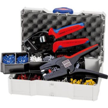KNIPEX Aderendhülsen-Sortiment inkl. Crimpzange 97 53 09 & Abisolierange 12 42 19