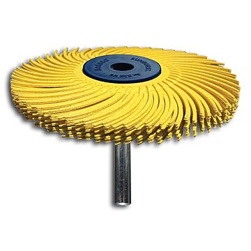 TYROLIT Radialschleifschaftbürste TYP TC Ø 76x6,4mm A80 gelb