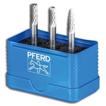 PFERD FRÄSSTIFT-SATZ HSS 6 MM 3-TEILIG, A-C-K, ZAHNUNG Z3, PFERD TOOLS