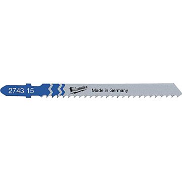 MILWAUKEE Stichsägeblatt Metall  T127D 75x3mm, (Pack a 5 Stück)