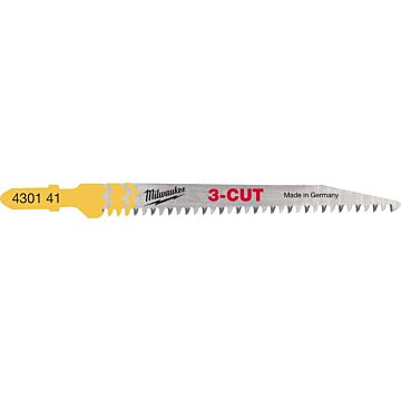 MILWAUKEE Stichsägeblatt Holz  3-CUT T234X 91x2,5mm, (Pack a 5 Stück)