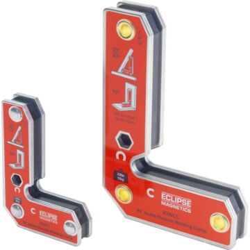 ECLIPSE MAGNETICS Klemm-Schweißhalter 75x52/125x85mm, (Pack a  2 Stück)