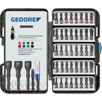 GEDORE Bit-Satz 45-teilig, Torsion (Bitsortiment ) 