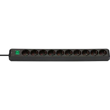 BRENNENSTUHL Steckdosenleiste ECO-Line 10-fach, schwarz