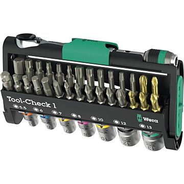WERA Bit-Satz Tool-Check 38-teilig (Bitsortiment ) 