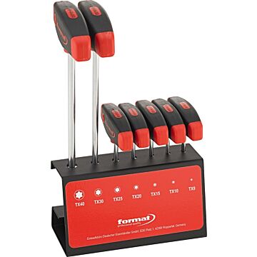 T-GRIFF-SCHRAUBENDREHERSATZ 7-TEILIG, T9-T40, IM STÄNDER, FORMAT