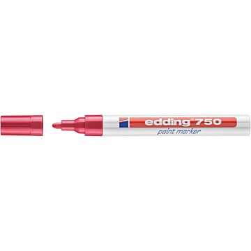 EDDING Lackmarker 750 2-4mm Rundspitze permanent rot (Markierstift) 