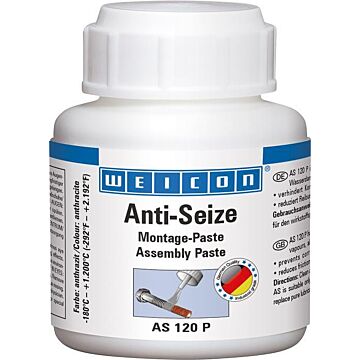 WEICON Anti-Seize AS 120 P,  120 g-Pinseldose